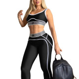 High-Intensity Shock-Absorbing Two-Piece Fitness Set for Running and Yoga