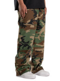 Men's Stretch Loose Fit Camouflage Denim Pants