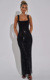 Sexy Spaghetti Strap Sequin Mesh Bodycon Dress