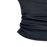 Ruffled Tie-Front Flare Pants and Tank Top Set