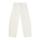Vintage Oversized Washed Curved Blade Denim Pants for Men -