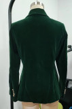 Velvet Elegant Slim-Fit Blazer with Two Pockets