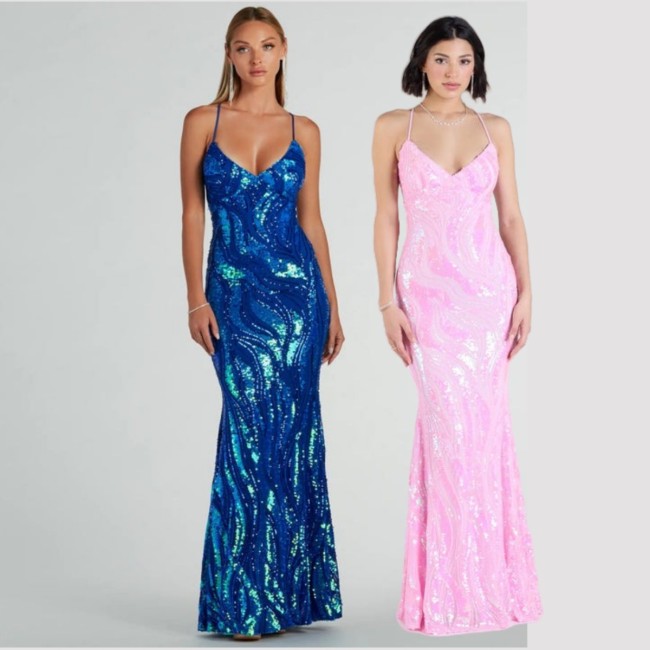 Sparkling Sequin Sexy Elegant Evening Dresses