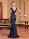 Elegant Sequin Mermaid Evening Dress