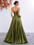 Elegant Strapless Evening Dress