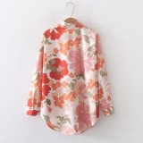 Floral Print Long Sleeve Fashion Shirt