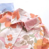 Floral Print Long Sleeve Fashion Shirt