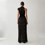 Fashionable Lace Split Dress