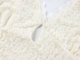 Sensual Lace Bodycon Dress with Halter Neck and Tie Detail