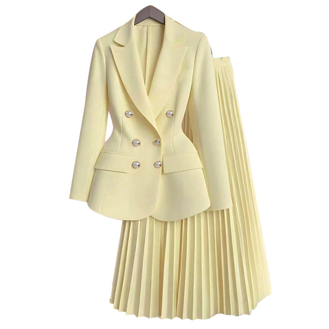 Chic Pleated Skirt Set for Women