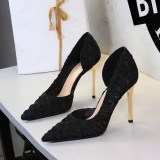 Pleated Satin Elegant High Heels