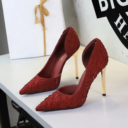 Pleated Satin Elegant High Heels