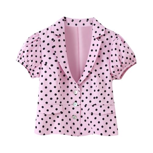 Polka Dot Short Jacket