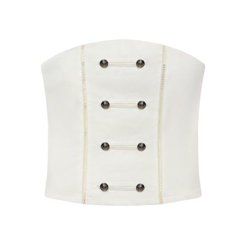 Stylish Knot-Detail Strapless Top