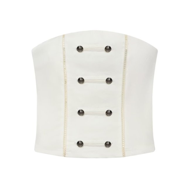Stylish Knot-Detail Strapless Top
