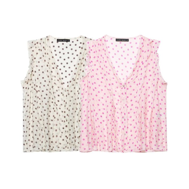 Polka Dot Printed Shirt