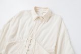 Batwing Long Sleeve Chiffon Waist-Cinched Shirt