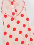 Polka Dot Halter Neck Midi Dress