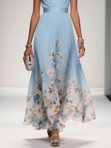 Elegant V-Neck Cross-Border Dress