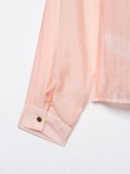 Tie-Belt Ring Detail Waist-Defined Shirt