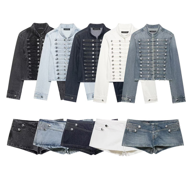 Women's Tailored Denim Shorts