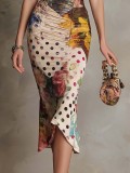 Vintage Floral Bodycon Dress