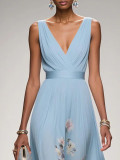 Elegant V-Neck Cross-Border Dress