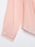 Tie-Belt Ring Detail Waist-Defined Shirt