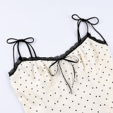 Lace Polka Dot Cami Top