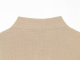 Casual Loose Fit Solid Color Sleeveless Zip Button Shirt