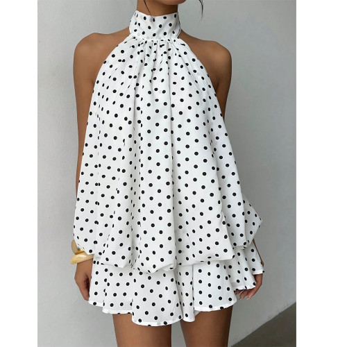 Irregular Neckline Sleeveless Bodycon Mini Dress
