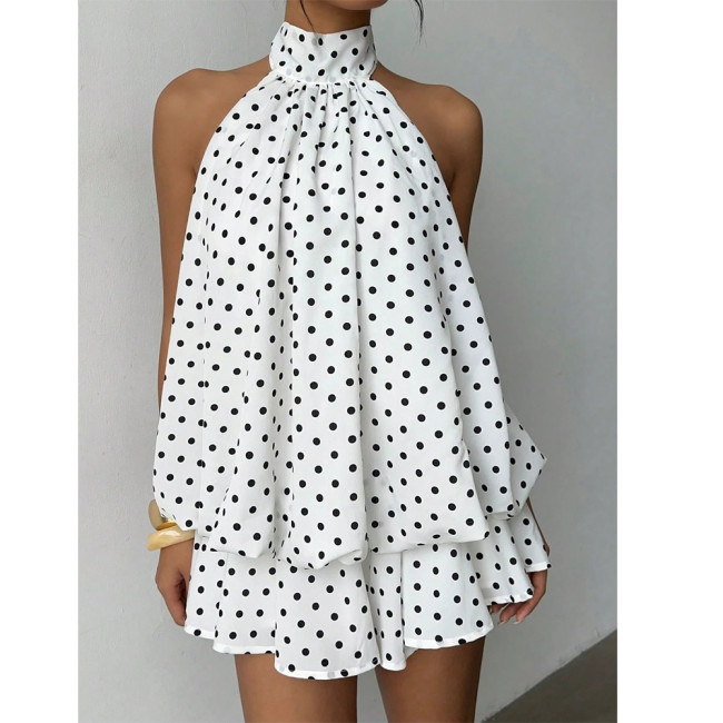 Irregular Neckline Sleeveless Bodycon Mini Dress