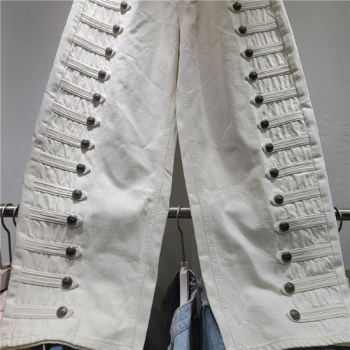 Vintage Court Style Denim Trouser