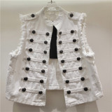 Versatile Short Denim Sleeveless Vest