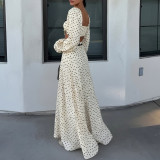 Sexy Polka Dot Cami Dress Fashionable Casual Set