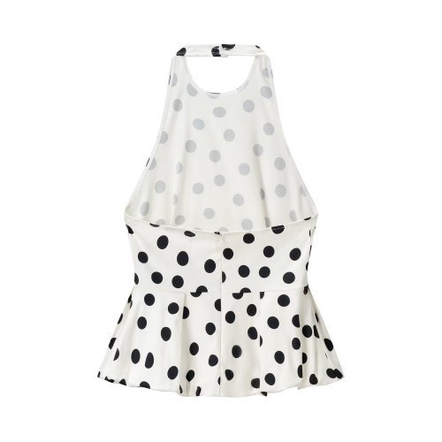 Fashionable Double-Layer Polka Dot Top