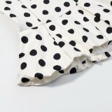 Fashionable Double-Layer Polka Dot Top