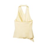 Satin Feel Halter Neck Top