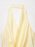 Satin Feel Halter Neck Top
