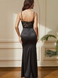 Lace Sexy High-Waisted Spaghetti Strap Mermaid Dress