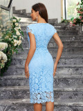 Sexy Slim-Fit Lace Pencil Skirt