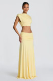 Two-Piece Top and Long Skirt Set