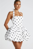 Halter Neck Tie Bow Dress