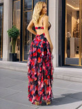 Women Elegant Off-Shoulder Maxi Evening Gown