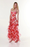 Women Elegant Off-Shoulder Maxi Evening Gown