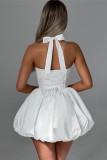 Halter Neck Tie Bow Dress