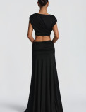 Two-Piece Top and Long Skirt Set