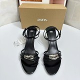 Gold Open-Toe High Heel Sandals