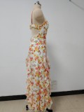 Women Elegant Off-Shoulder Maxi Evening Gown