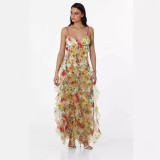 Women Elegant Off-Shoulder Maxi Evening Gown
